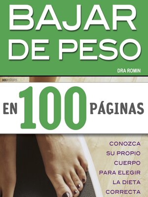 cover image of Bajar de peso en 100 páginas